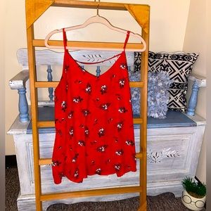 Red flower flow Top🌹